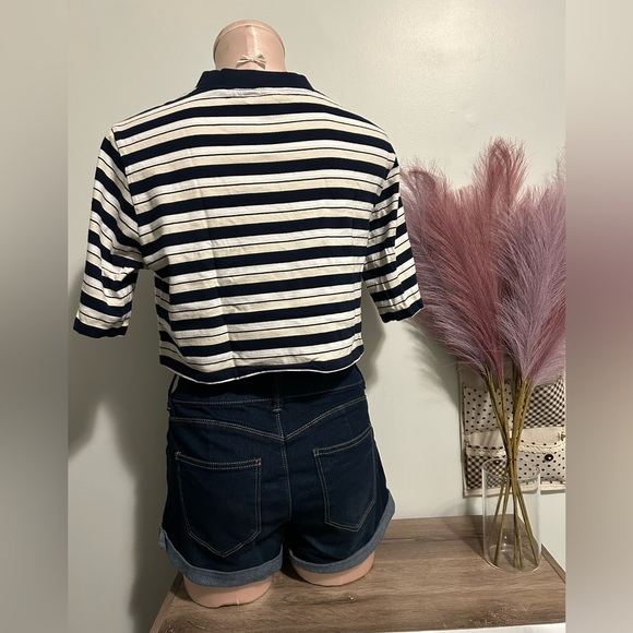 Nordstrom BP Striped Cropped T-Shirt in Small - Picture 2 of 7